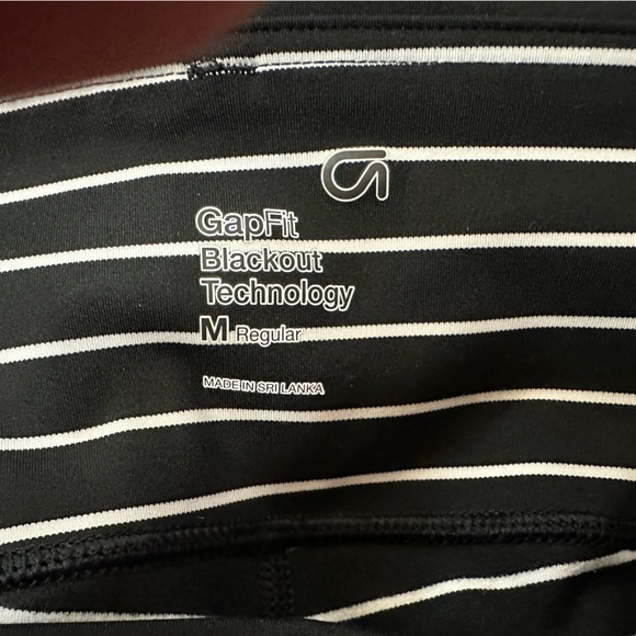 GAP Black Leggings with White Stripes - Picture 6 of 7